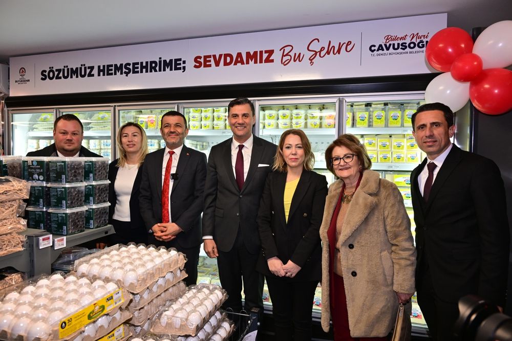 Manisa’nın Halk Mandıra Ürünleri Denizli Kent Market Raflarında